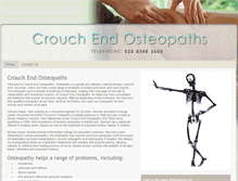 Tablet Screenshot of crouchendosteopaths.co.uk
